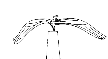 aniamtion of a balancing toy depicting a flying camel